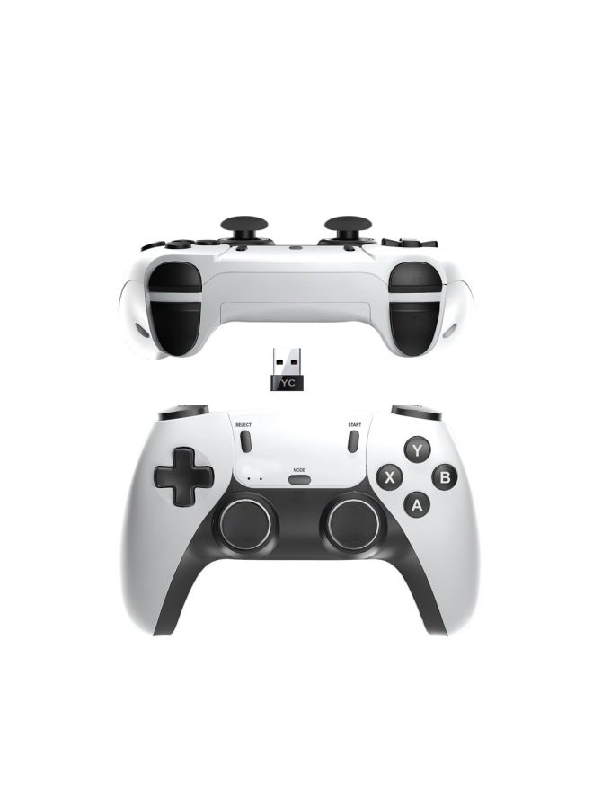 079B Doubles 2.4G Wireless Game Handle One Drag Two YC Receiver No Motor Game M8 Box Special-Product Color:White  - Image 5