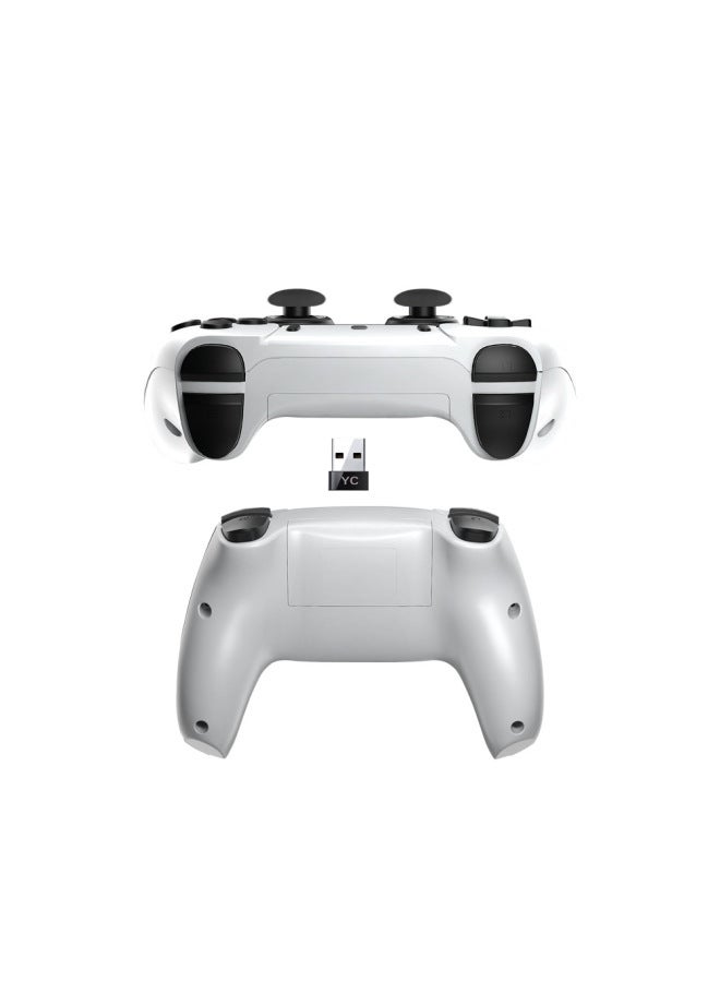 079B Doubles 2.4G Wireless Game Handle One Drag Two YC Receiver No Motor Game M8 Box Special-Product Color:White  - Image 4