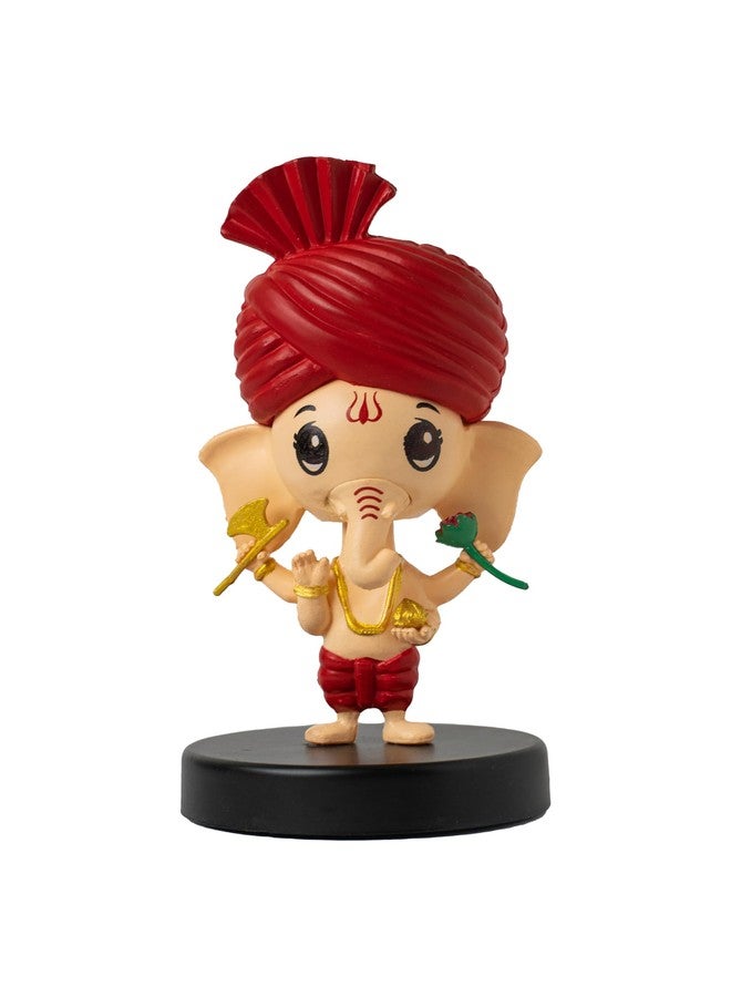 BUDDYZ Shiv Shankar Ji & Shree Ganesh Ji Bobblehead | Decoration Items for Home Décor, Car Dashboard, and Office Table | God Statue for Festival | Gift for Kids, Family and Friends (Pack of 2) - Image 2