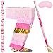 PCFING 20 Inch Number 7 Piata Pink Gold with 30 Inch Piata Stick Blindfold Confetti for Boys Girls Adults Birthday Party Decorations Anniversary Celebration Fiesta - Image 2