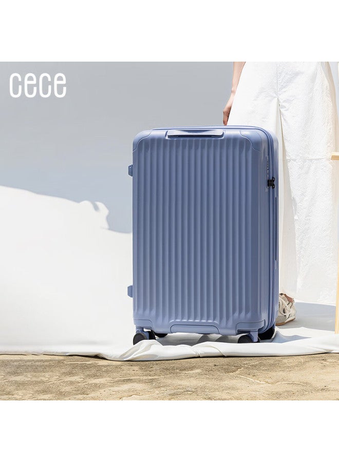 Cece Expandable Large Capacity Suitcase For Women, Travel Luggage With Trolley And Password Lock, Student Suitcase For Men, Milk Tea Color, 26 Inch - Image 5