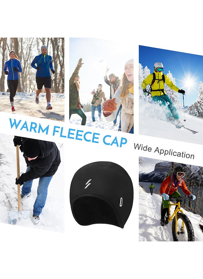 Generic - Outdoor Sports Men Cycle Cap Windproof Bicycle Bike Helmet Liner with Ear Cover and Glasses Keeper Running Skiing Motorcycle Beanie Winter Cap Headwear - Image 1