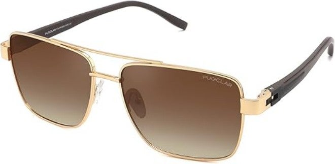 بوكيلار نظارات شمسية قياسية PUKCLAR للرجال مقاومة للانعكاس خفيفة الوزن مستطيلة لرجال ونساء مع حماية UV400 للقيادة والجولف - Image 2