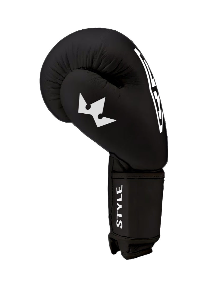 Ko Style Boxing Gloves Black Premium Leather. - Image 2