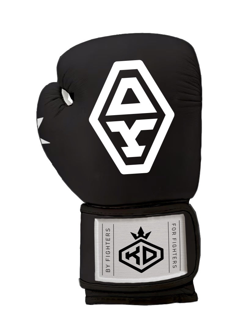 Ko Style Boxing Gloves Black Premium Leather. - Image 4