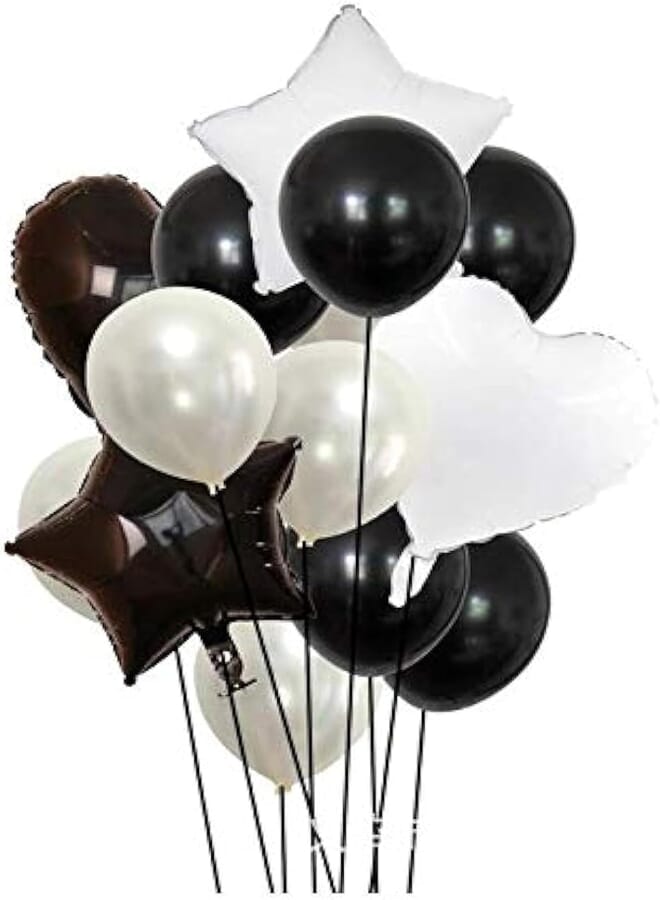 14PCS Multi Color Star Heart Foil Balloons Air Wedding Decoration Helium Balloon Happy Birthday Party Decoration mm