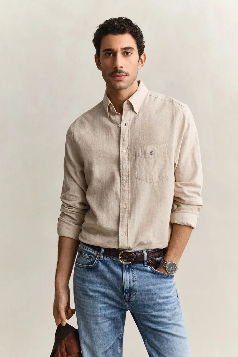 GANT Regular Cotton Linen Shirt