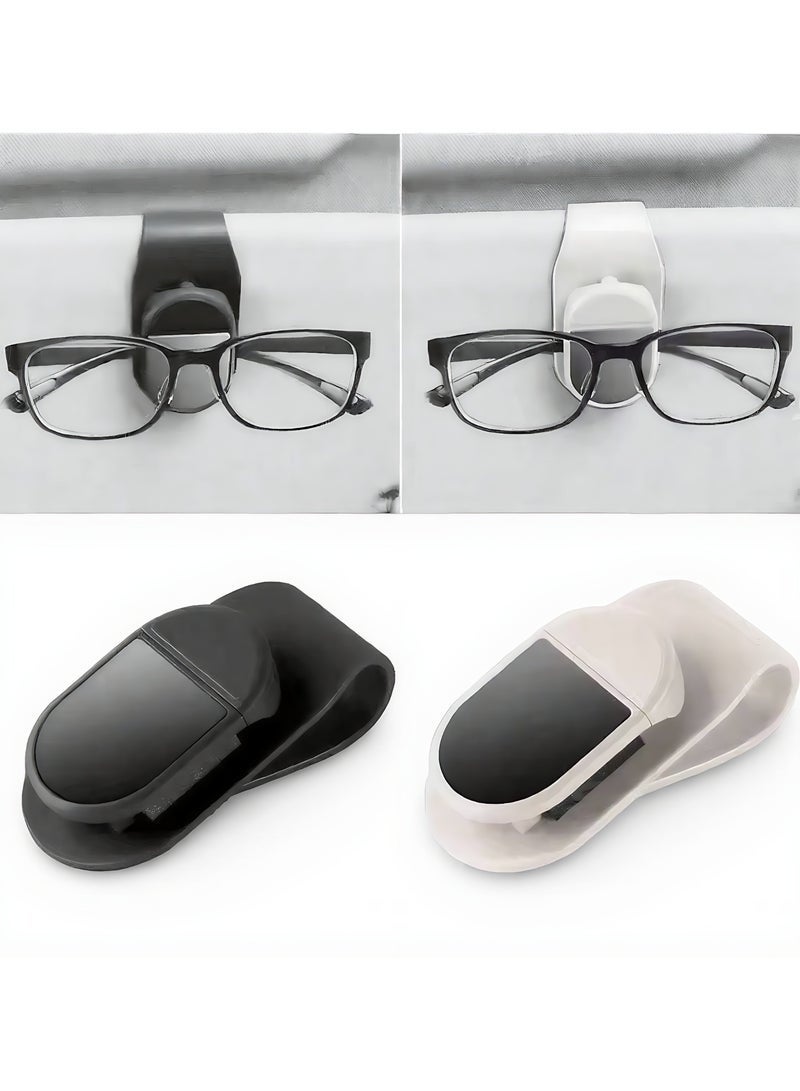2pcs Car Eyeglass Storage Clip Sun Visor Sunglasses Holder Ticket Card Eyeglasses Clip for Car Interior Accessories - Image 1