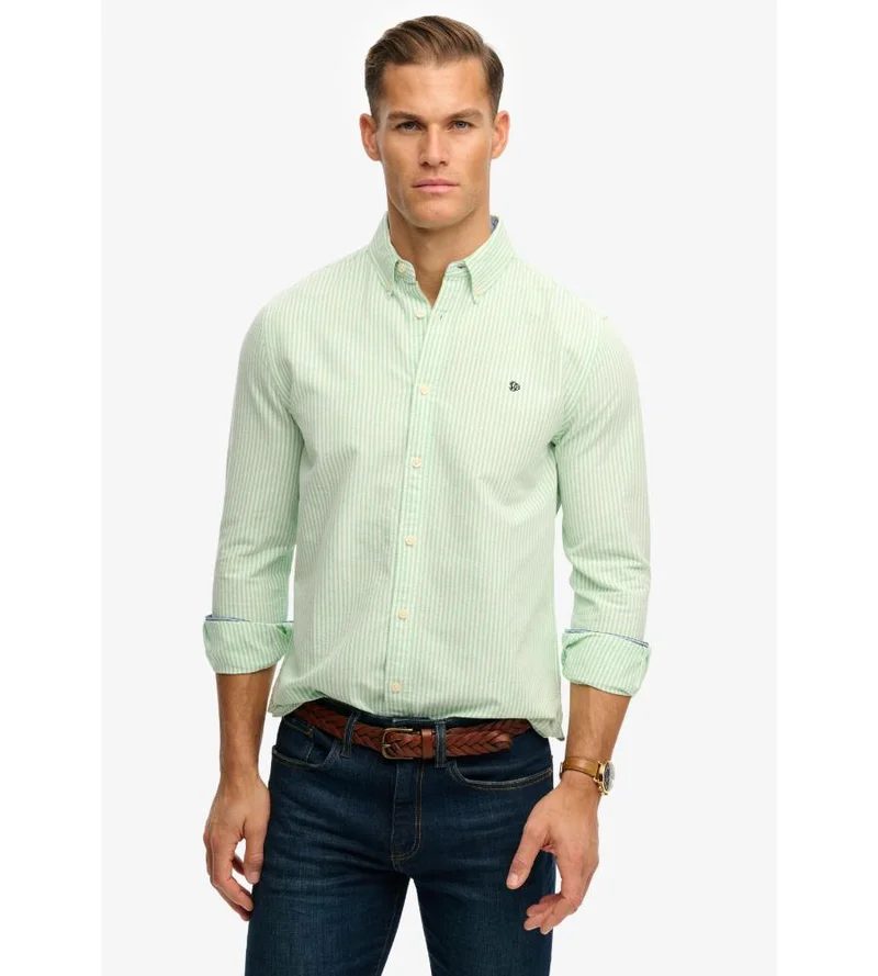 سوبر دراي Preppy Oxford Long Sleeve Shirt