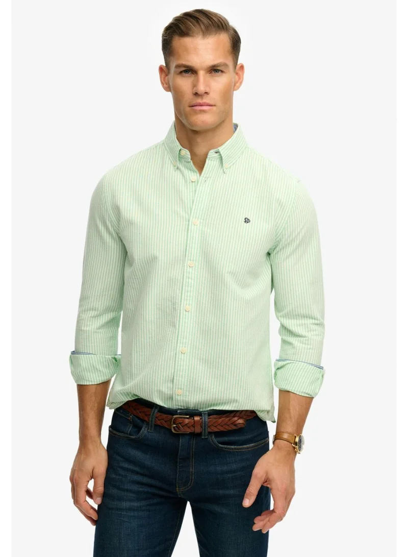 سوبر دراي Preppy Oxford Long Sleeve Shirt