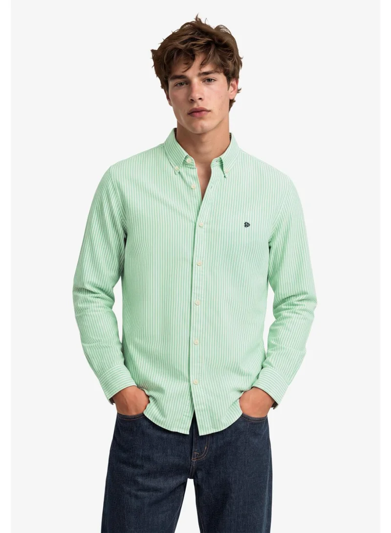Preppy Oxford Long Sleeve Shirt