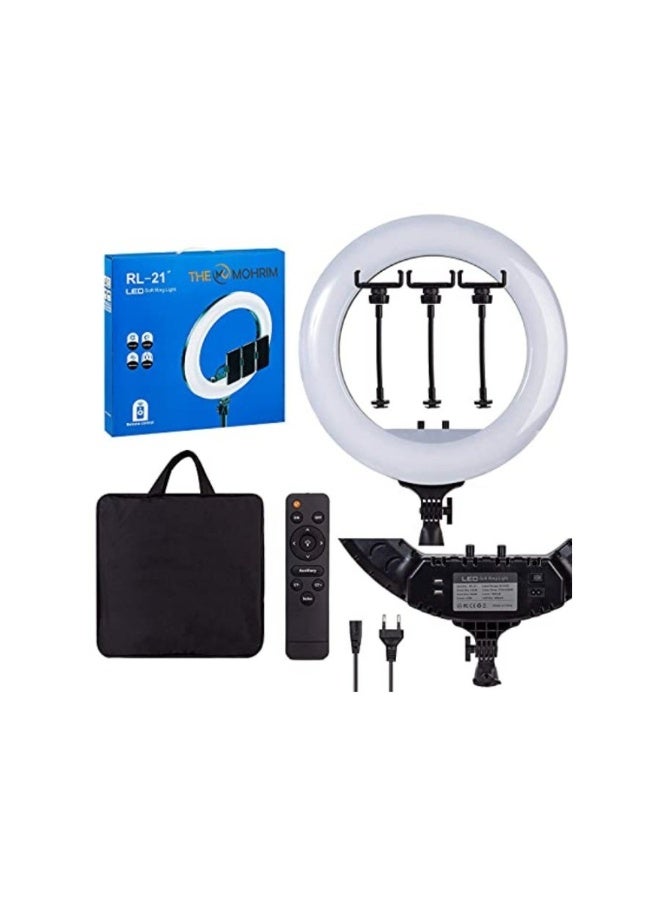ACLIX RL-21 Soft LED Ring Light in Black & White Ideal for Makeup & Photography - Image 1