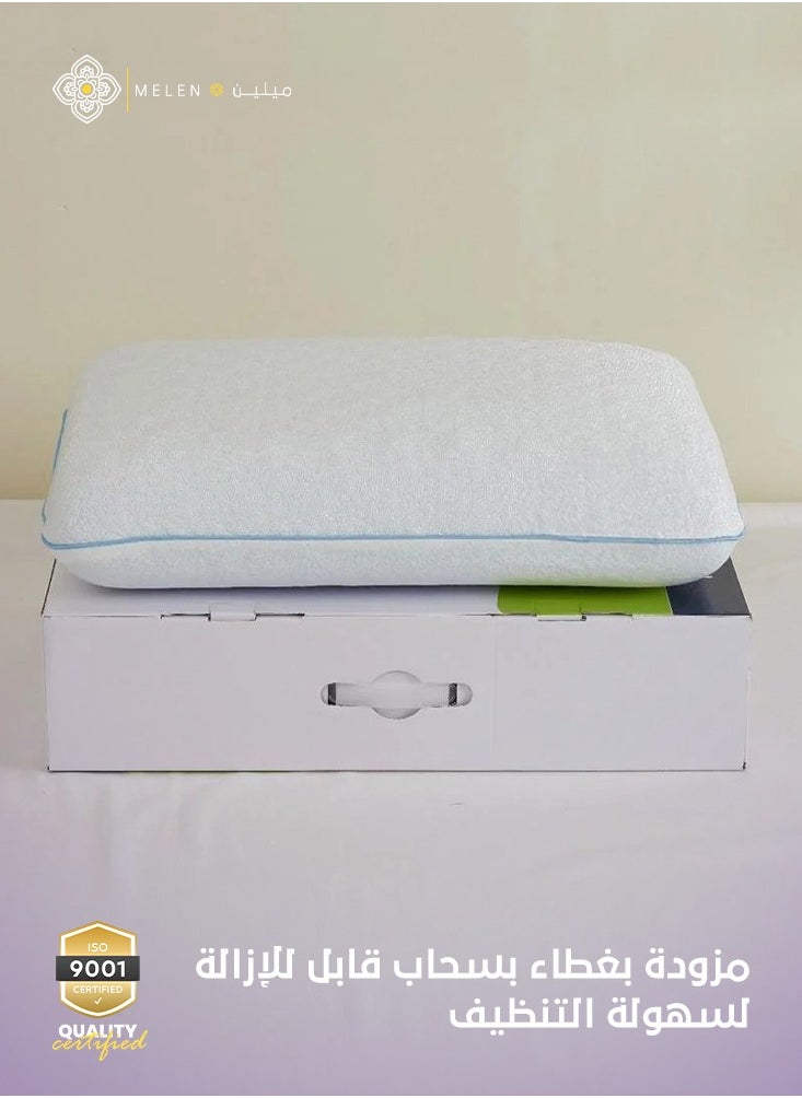 Dual-Sided Memory Foam Pillow for Cooling