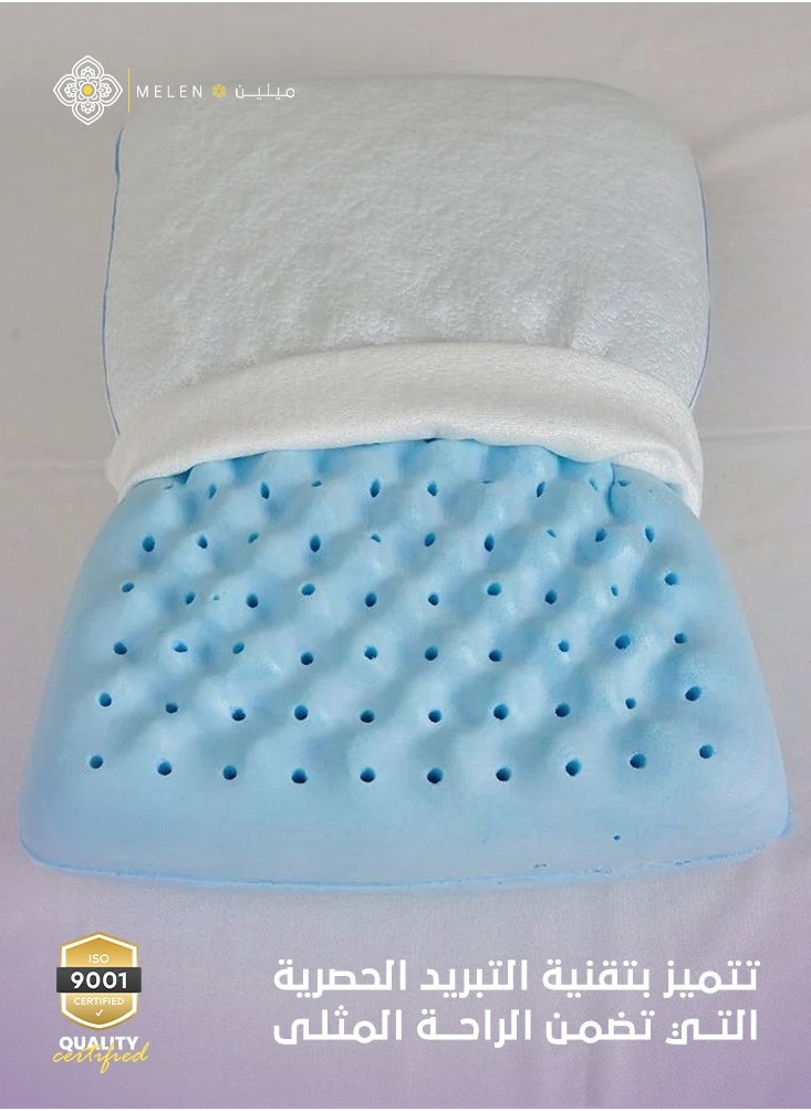 Dual-Sided Memory Foam Pillow for Cooling