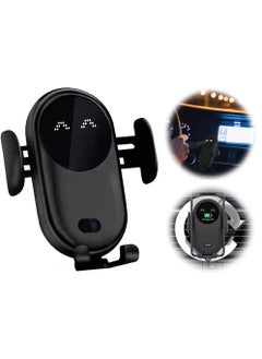 KASTWAVE Wireless Car Charger Smart Wireless Auto-Sensor Car Phone Holder Charger, Car Phone Holder Mount, Wireless Fast Charging Air Vent Car Phone Mount for Car Dashboard Windshield Air Vent, 1 Pcs Black  - Image 1