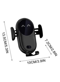 KASTWAVE Wireless Car Charger Smart Wireless Auto-Sensor Car Phone Holder Charger, Car Phone Holder Mount, Wireless Fast Charging Air Vent Car Phone Mount for Car Dashboard Windshield Air Vent, 1 Pcs Black  - Image 4