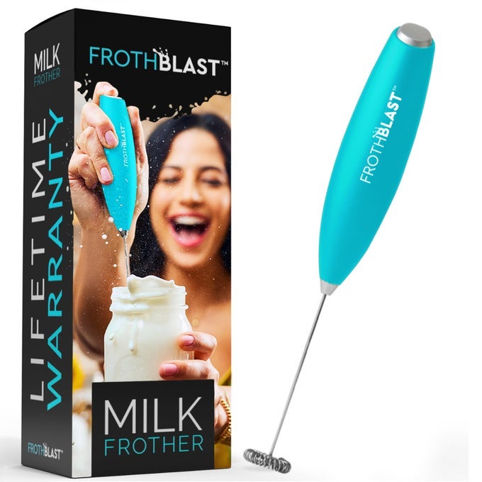 MILK FROTHER HANDHELD FOR COFFEE FOAM MAKER ELECTRIC WHISK DRINK MIXER FOR LATTES CAPPUCCINO FRAPPE MATCHA HOT CHOCOLATE