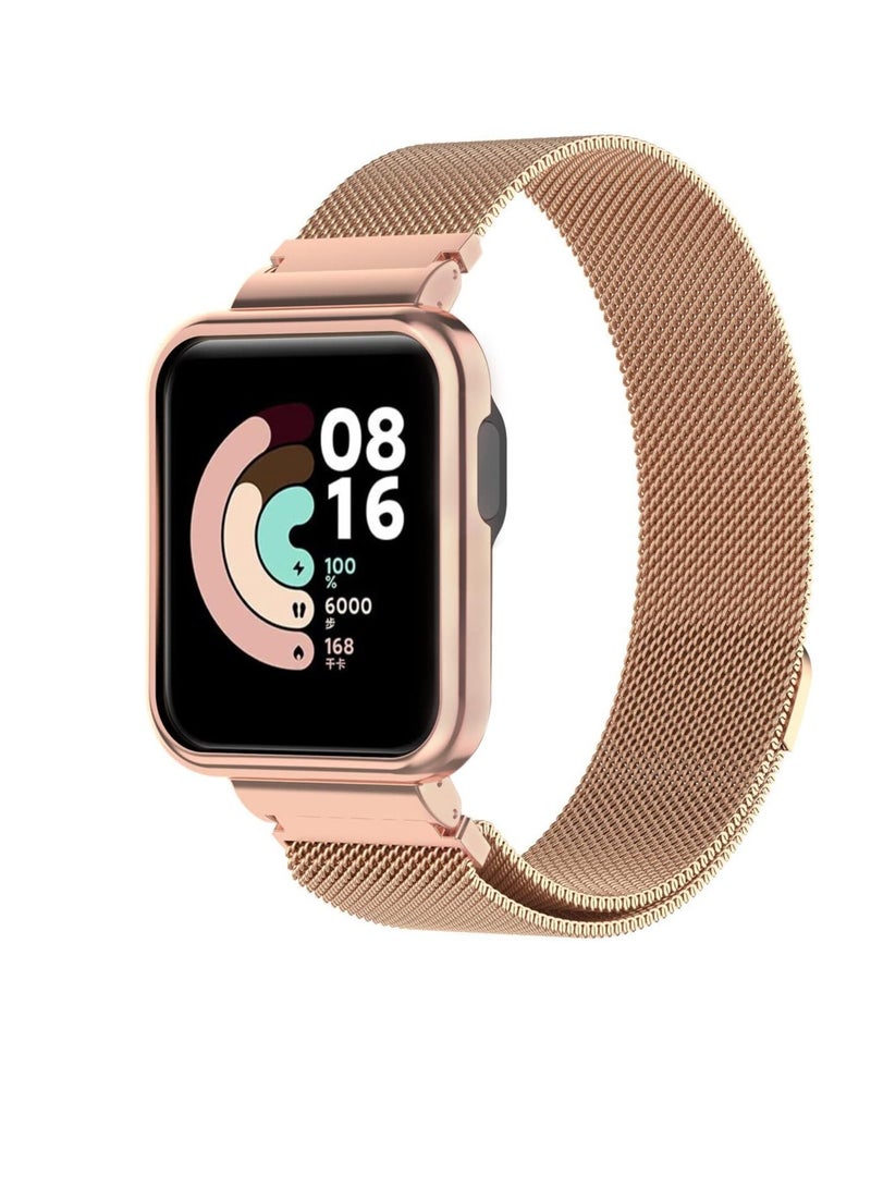 أحزمة ساعة متوافقة مع Xiaomi Mi Redmi Watch Lite، أحزمة بديلة قابلة للتعديل من الفولاذ المقاوم للصدأ لساعة Xiaomi Mi Redmi Watch Lite - Image 1