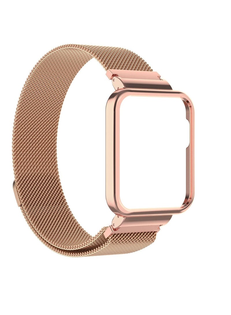 أحزمة ساعة متوافقة مع Xiaomi Mi Redmi Watch Lite، أحزمة بديلة قابلة للتعديل من الفولاذ المقاوم للصدأ لساعة Xiaomi Mi Redmi Watch Lite - Image 2