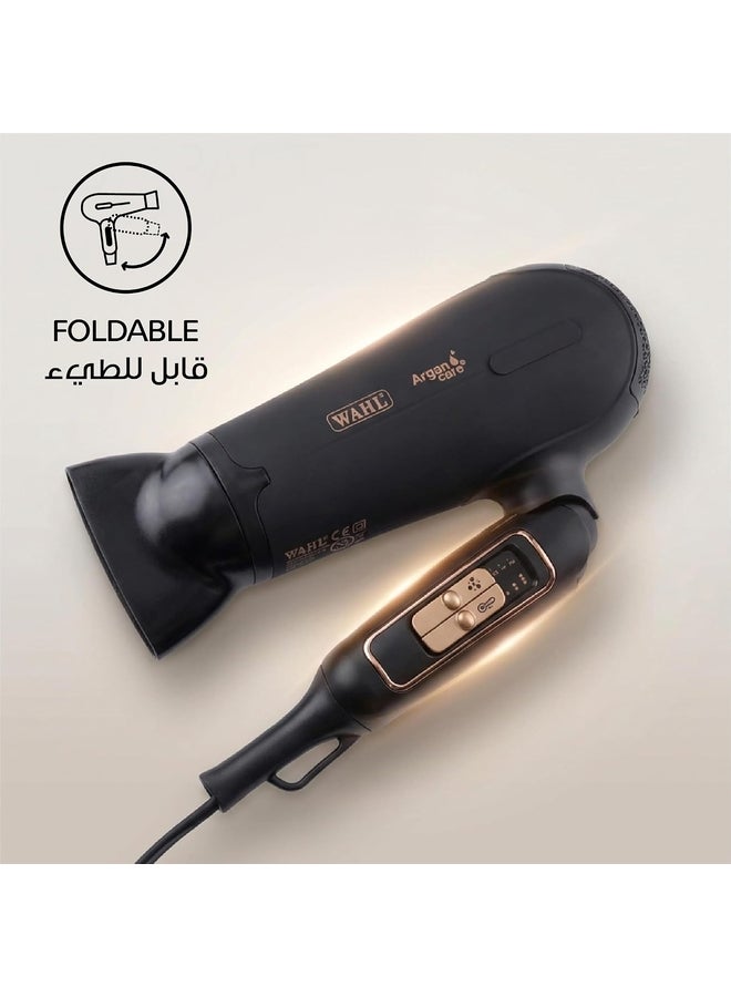 وال مجفف شعر برو شاين 2200 واط – مجفف احترافي مع زيت الأركان مع 3 درجات حرارة و 2 سرعة، زر تبريد، ملحقات موزع ومركز – خفيف الوزن وصديق للسفر – 05449-027 - Image 3
