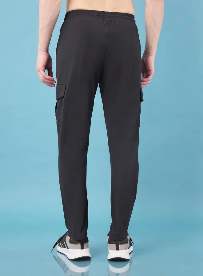 Technosport Technosport Solid Cargo Pants with Drawstring