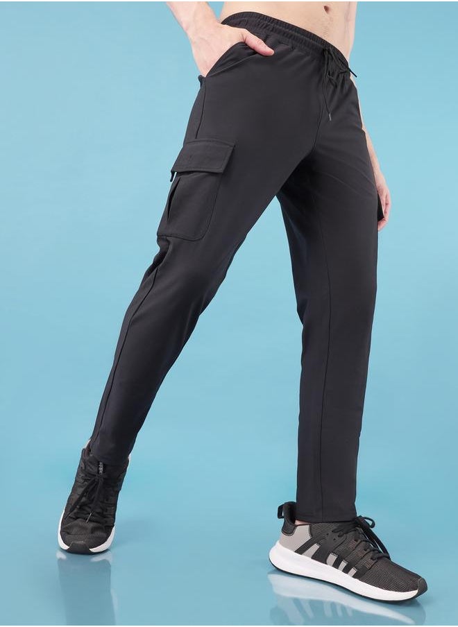 Technosport Technosport Solid Cargo Pants with Drawstring  - Image 3