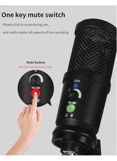 General USB condenser microphone for computers, laptops, for singing, broadcasting, recording, gaming, streaming, conferencing, YouTube  - Image 3
