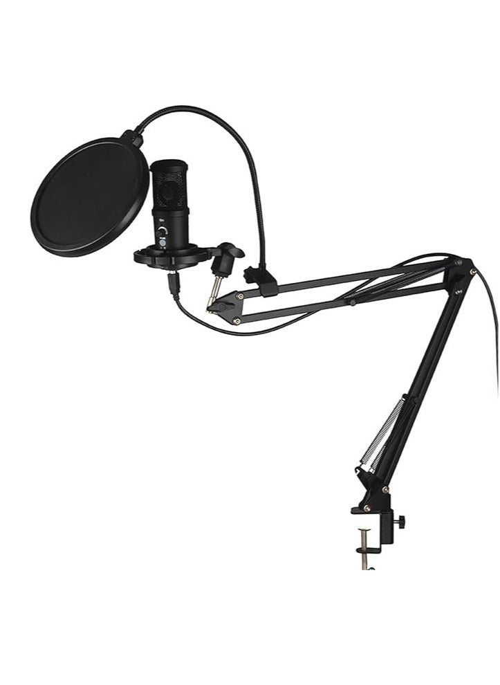 General - USB condenser microphone for computers, laptops, for singing, broadcasting, recording, gaming, streaming, conferencing, YouTube - Image 1