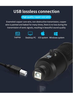 General USB condenser microphone for computers, laptops, for singing, broadcasting, recording, gaming, streaming, conferencing, YouTube  - Image 5