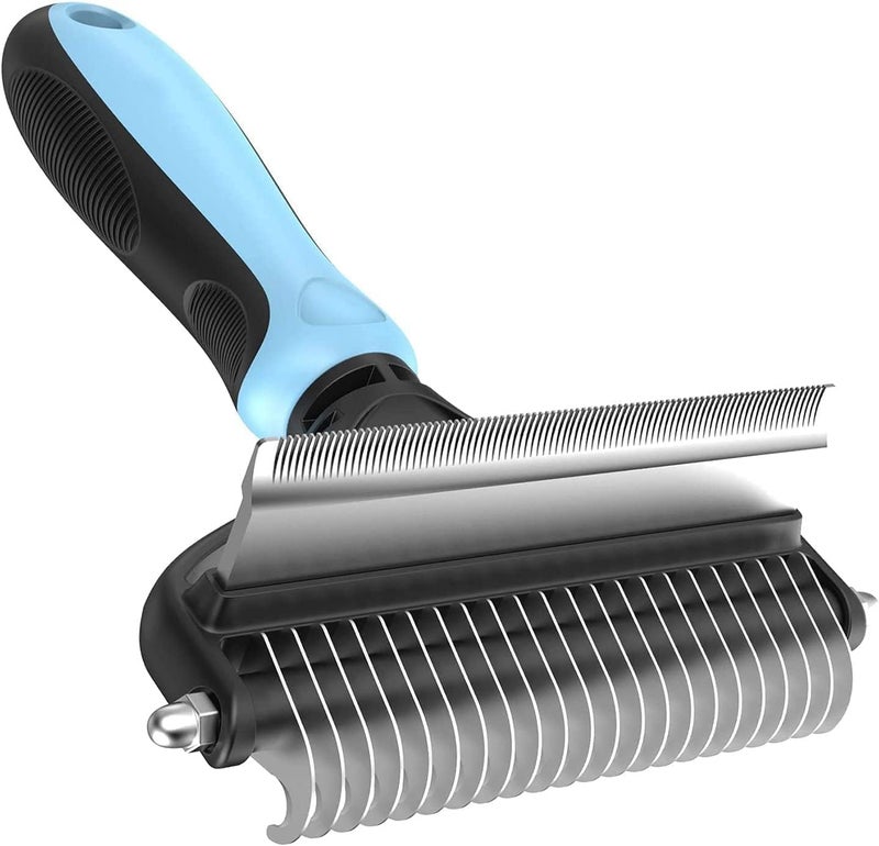 CUZWAVE 2-in-1 Pet Grooming Brush for Dogs & Cats | Deshedding Tool & Dematting Comb | Reduces Shedding Up to 95% | Undercoat Rake for Small to Large Breeds with Short to Long Hair - Image 5
