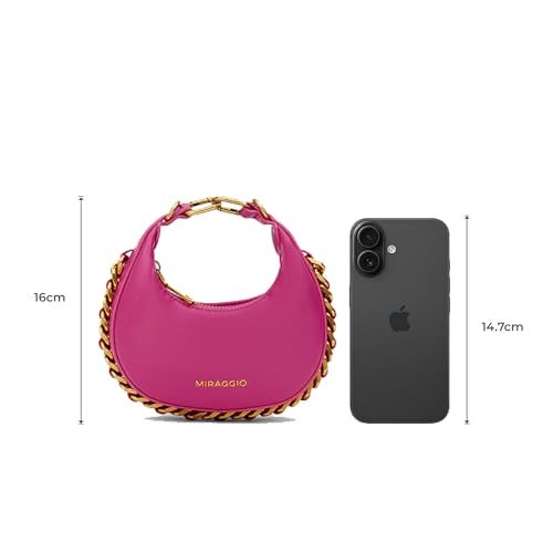 Miraggio Eve Micro Bag For Women With Adjustable & Detachable Crossbody Sling Strap (Pink) - Image 4