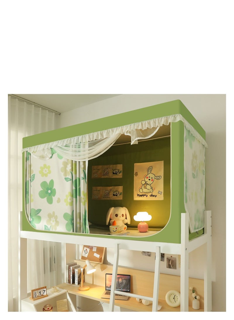 Y&D - Bed Canopy Tents Curtain Blackout Curtain Single Bed Tent Curtain Student Shading Cloth Bed Canopy Mosquito Net Student Sleep Privacy Protection - Image 1