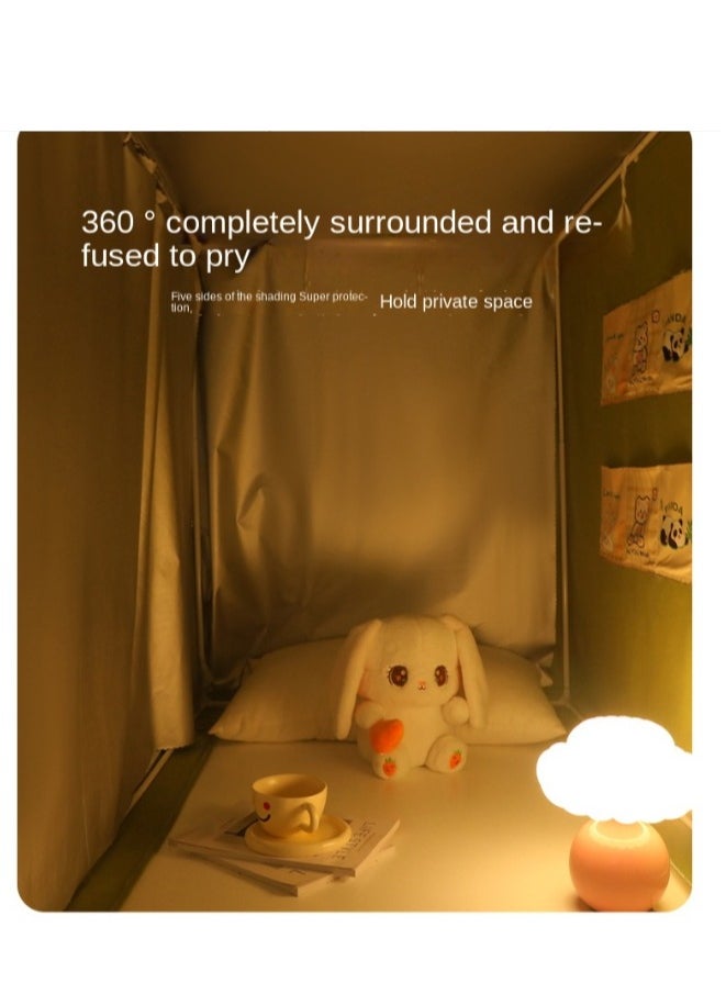 Y&D - Bed Canopy Tents Curtain Blackout Curtain Single Bed Tent Curtain Student Shading Cloth Bed Canopy Mosquito Net Student Sleep Privacy Protection - Image 1