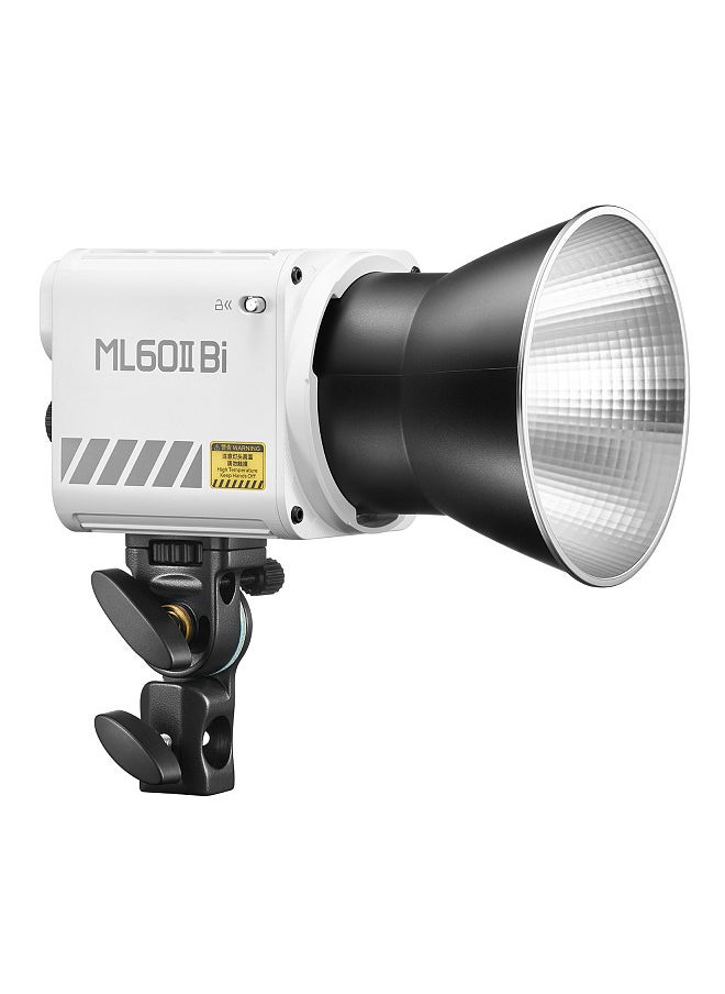Godox - ML60II Bi 70W Video Light Bi-Color Photography Light 2800K-6500K Dimmable CRI≥96 with Mount COB Bead 11 Lighting Scene Effects 2.4G Wireless System - Image 1