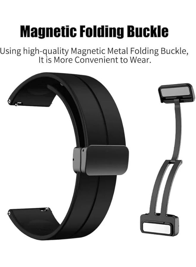 ACLIX Soft Silicone Watch Band for CMF by Nothing Watch Pro | Magnetic Folding Buckle | Adjustable & Sweat-Resistant Replacement Strap for Men & Women – Comfortable & Stylish - Image 4