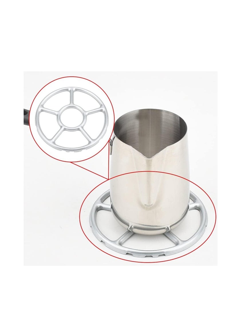 SYOSI 2 Pcs Alloy Multi-Function Gas Ring Reducer Universal Hob Ceramic Pan Supports Alloy Multi-Function Trivets Stove Top Gas Ring Reducer for Cooker Heat Simmer Coffee Pots - Image 5