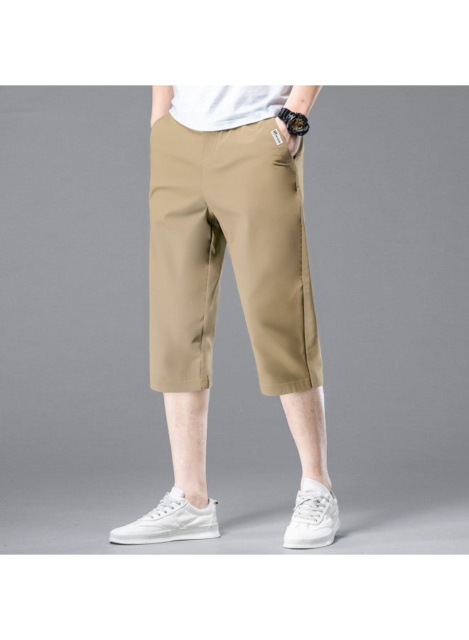 FOLUNSI Men's Casual Pants Summer Bestseller Straight-leg Trousers Lightweight Breathable Versatile Mid-length Shorts For Men - Image 3