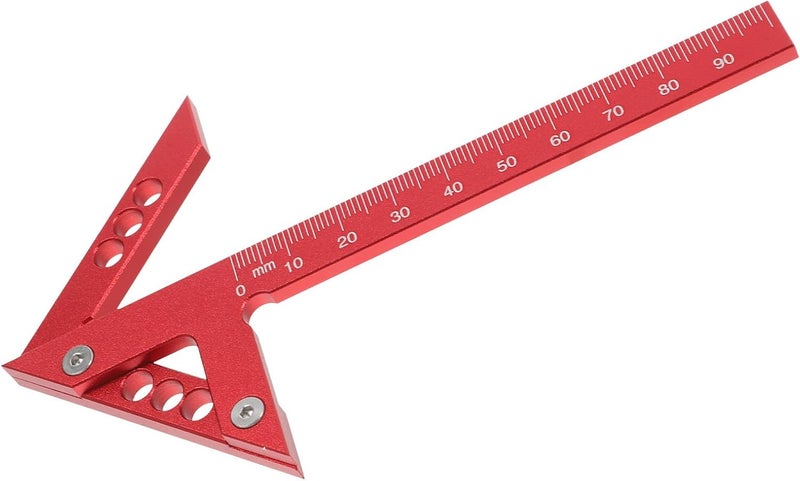 Angoily Woodworking Center Scriber Aluminum Marking Tool Center Line Finder 45-degree Angle Woodworking Measuring Gauge for Carpentry Wood Scribing - Image 1
