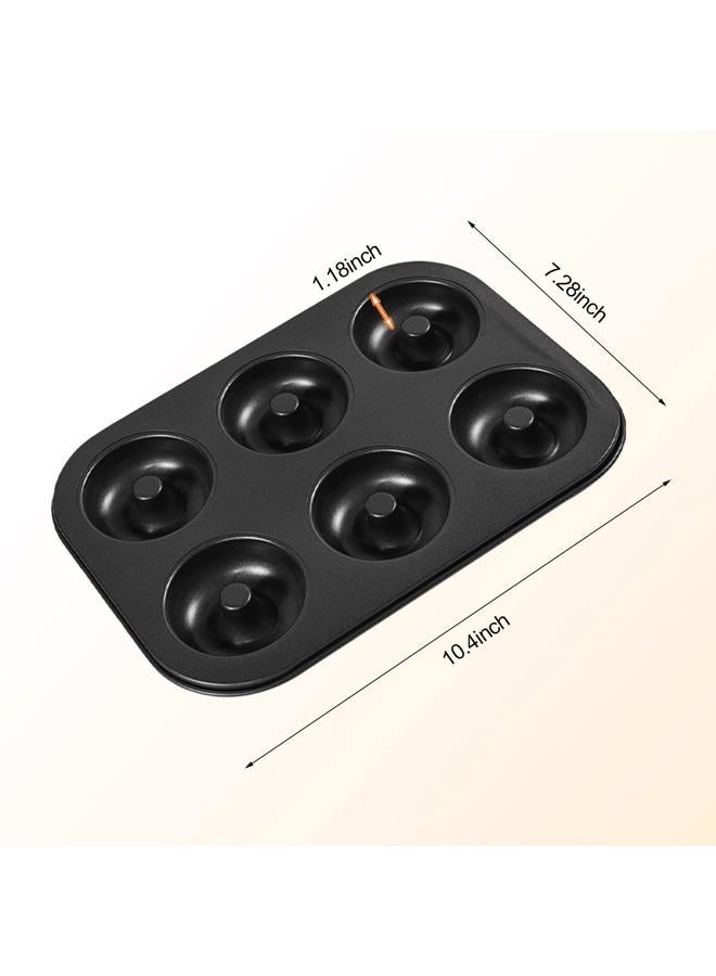 Shudyear 2 Pc Donut Pan Doughnut Baking Pan Nonstick Carbon Steel Baking Mold for Homemade Donuts Dessert Baking Oven Tray - Image 2