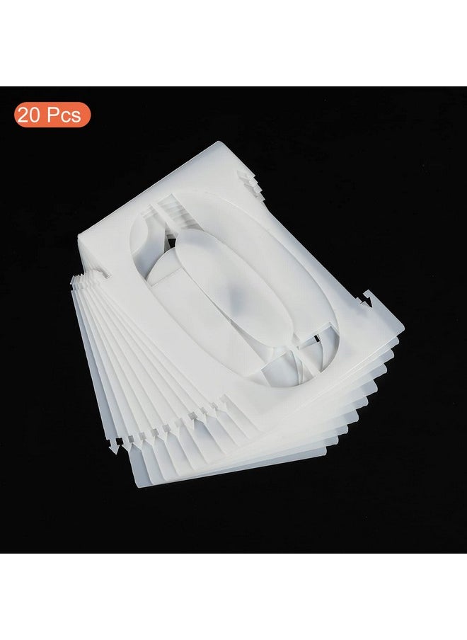 3 Inch Number Stencils 20 Pack Reusable Plastic Numbers Templates Set 09 For Painting Drawing White