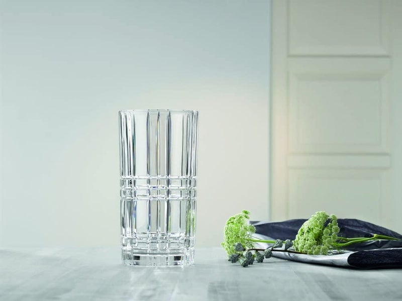 Nachtmann Square Collection, 11" Glass Vase, Modern Geometric Design, Bavarian Crystal, Clear, Dishwasher Safe - Image 5