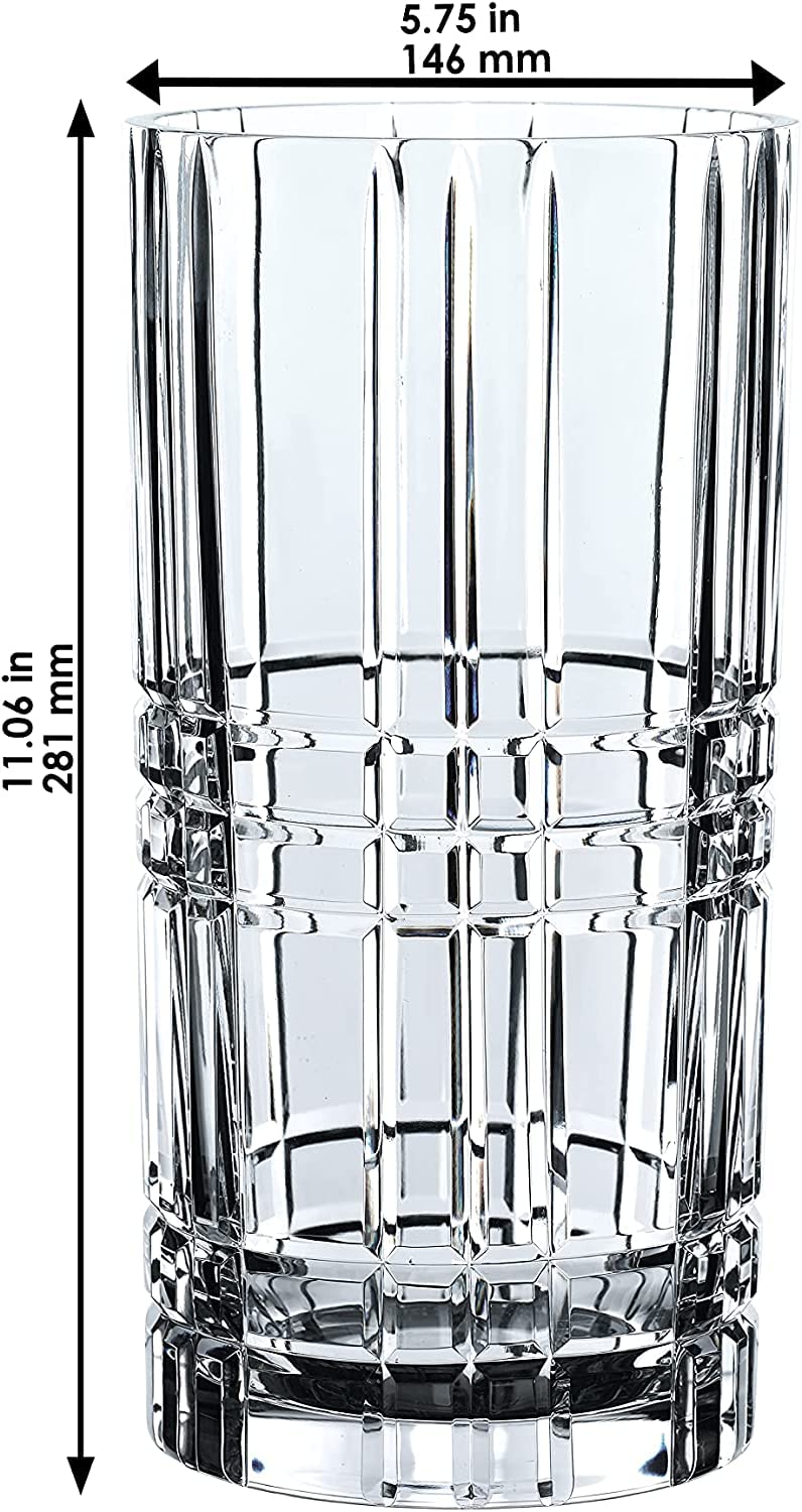 Nachtmann Square Collection, 11" Glass Vase, Modern Geometric Design, Bavarian Crystal, Clear, Dishwasher Safe - Image 3