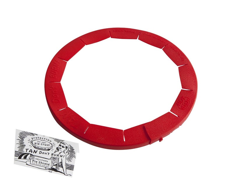 Talisman Designs Baking Pie Crust Shield Protector Cover for Edges of Pie - 8-inch to 11.5-inch Adjustable Silicone Baking Accessory for Making the Perfect Pie | Set of 1 - Image 4