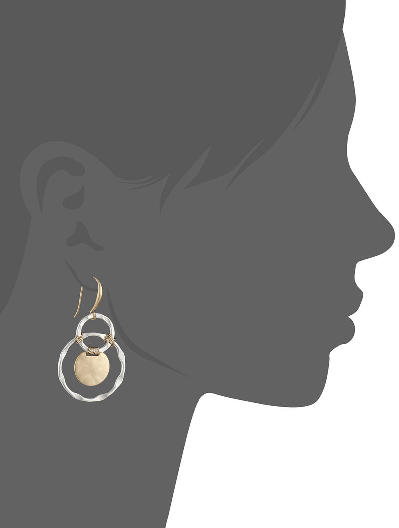 Robert Lee Morris Wire Wrapped Orbital Circle Drop Earrings - Image 2