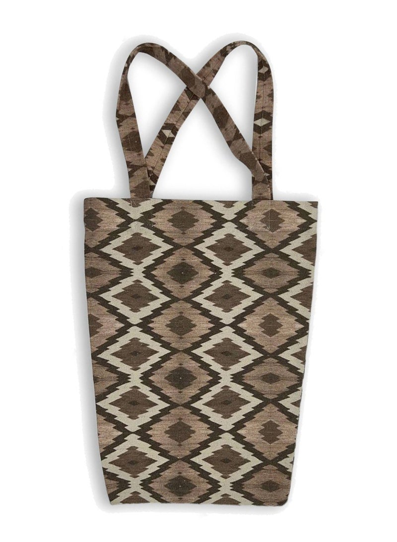 Gharibo Bags casual printed linen tote bag T230007C - Image 1