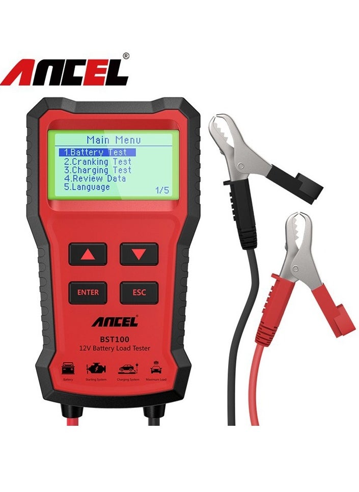 Ancel Ancel BST100 Car Battery Tester Multi Languages 12V  - Image 1