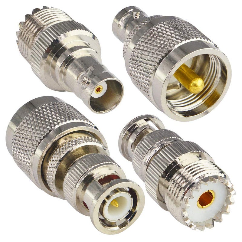 onelinkmore PL259 SO239 to BNC Adapter Kit Coaxial UHF to BNC RF Connector UHF Radios Adapter Set for Antennas Wireless LAN Devices Wi-Fi CB Radios External Antenna - Image 5