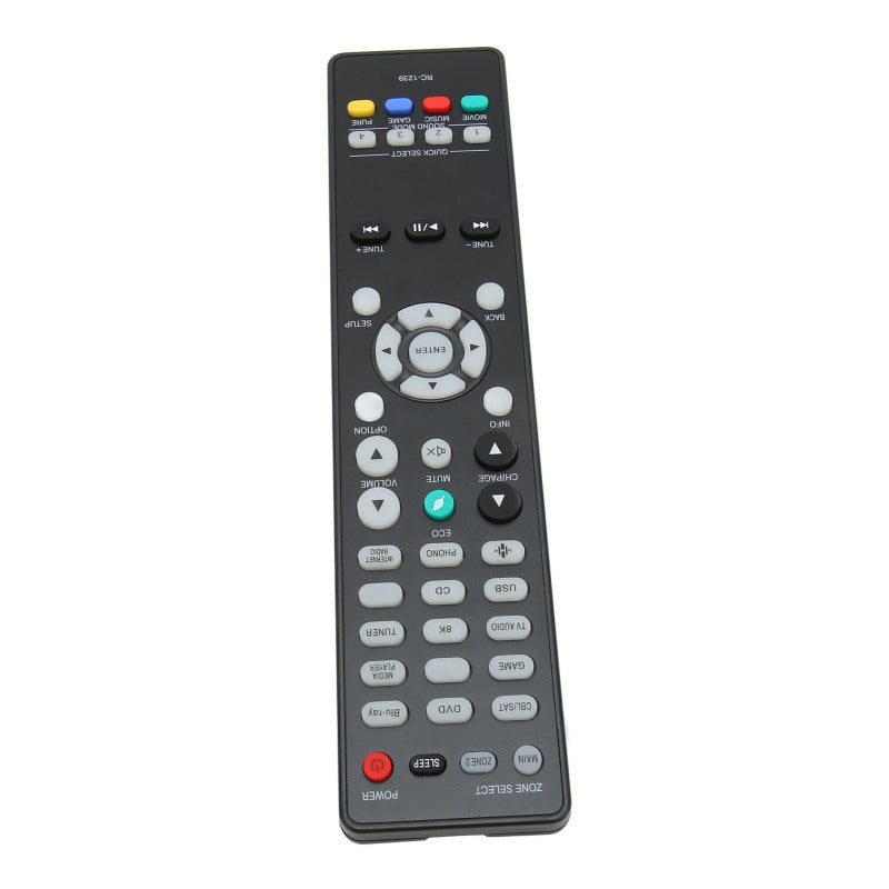 RC 1239 AV Receiver Remote Control - Compatible with Denon AVR S960H AVR X2700H AVR X3700H - ABS Material Power Amplifier Replacement Remote with Easy Grip for Home Theater - Image 2