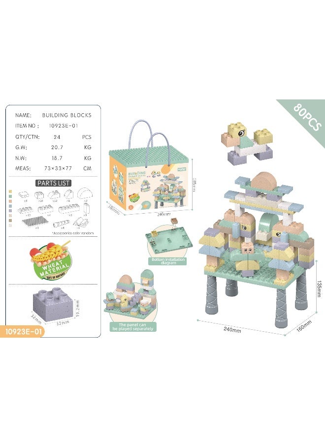 Loquat DIY Large Part Straw Building Blocks - Elegant Color Parent-Child Assembly Educational Toy - Image 1