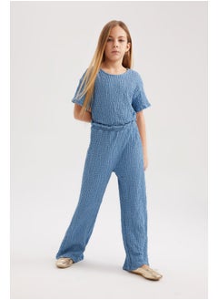 Girl Regular Fit Short Sleeve Jump Suit